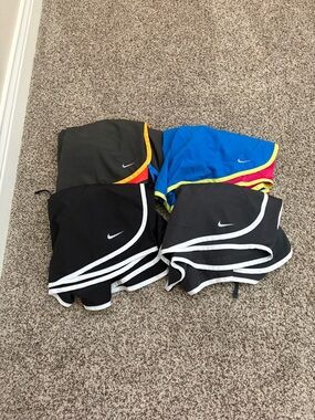 Nike Girls' Athletic Shorts - Black and Blue